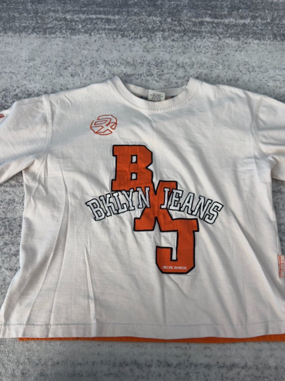 BKLYN Jeans Graphic Cropped T-Shirt – White – Size M